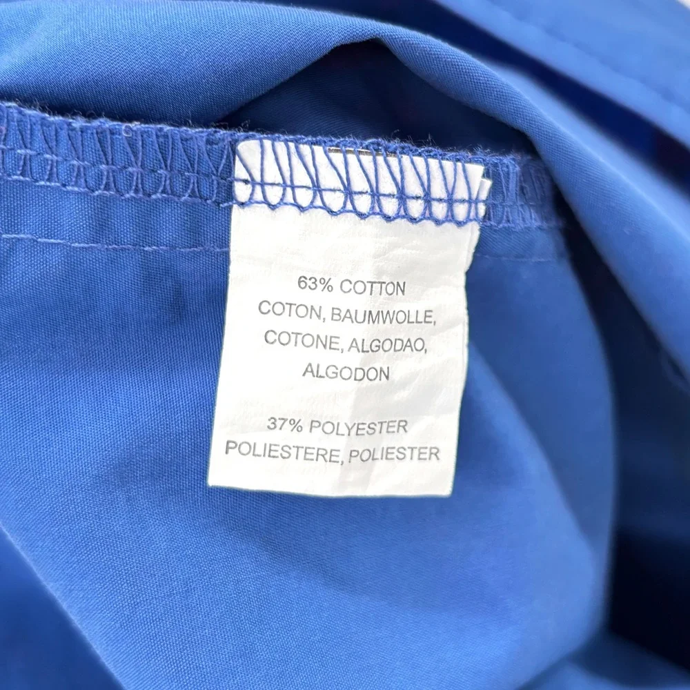 Anthropologie Blue Tassel Ruffled Waistless Mini Dress V-Neck Bold Blue Sz‎ S - Picture 4 of 13